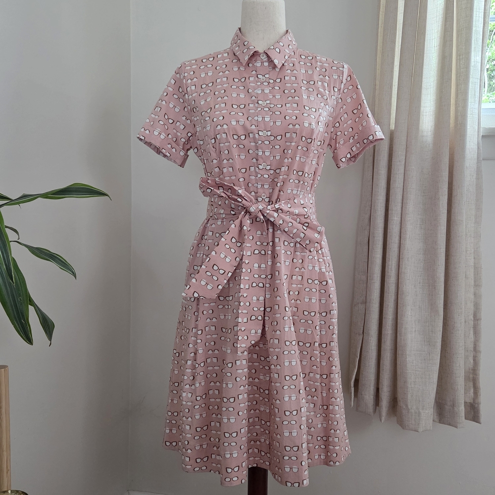 Boden Pink Lunette Dress, 8 Petite